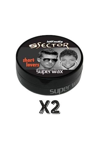 Sector Hairmate Superwax Islak Görünüm Siyah Wax 150 Ml 2 Adet