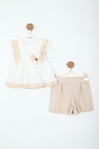 Xo Kids Kız Çocuk Etek Takım 1-5 Yaş 3519 Bej