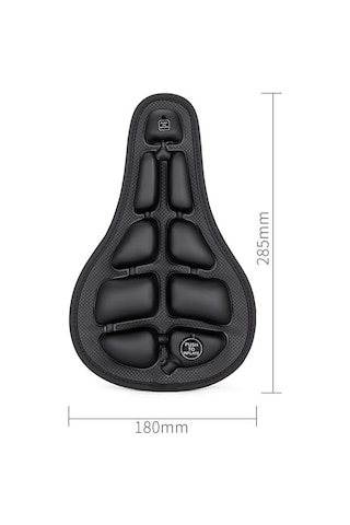 Jeemson Gewage Bisiklet Sele Kılıfı - Şok Emici, Su Geçirmez Ve Kaymaz Sürüş Konforu Siyah