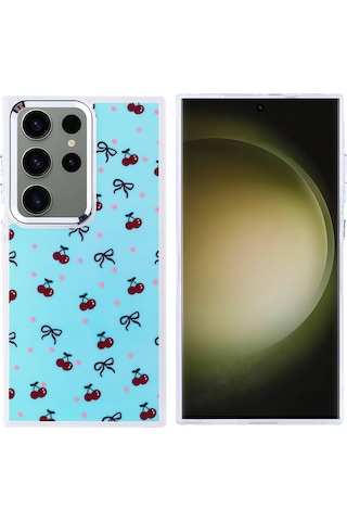 Toyigoo Galaxy Uyumlu S25 Ultra Kılıf Airbag Tasarımlı Tygo Hadra Kapak - Kiraz Kiraz