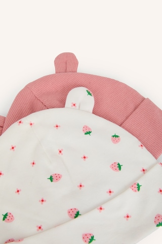 Defacto %100 Pamuk Desenli 2li Penye Bere Kız Bebek I1091a526wnpn300 Pembe-pn300