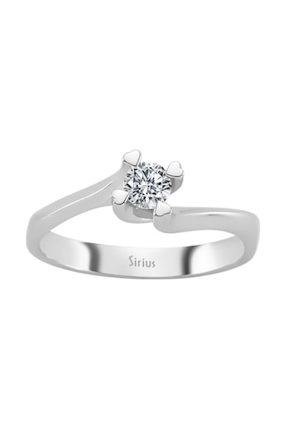Sirius F Renk 0,23 Karat Pırlanta Tektaş Yüzük 0824R0086
