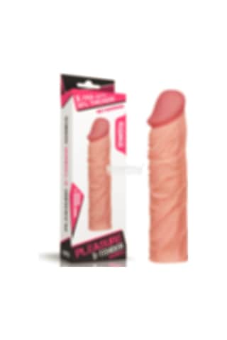 Hızlı Express Lovetoy X-Tender 5 CM Dolgulu Uzatmalı Realistik Penis Kılıfı 20 CM