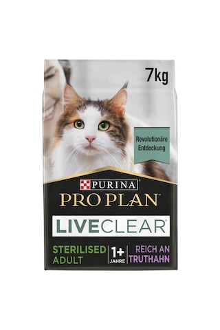Live Clear Yetişkin Kısırlaştırılmış Kedi Maması Hindi Etli 7 Kg