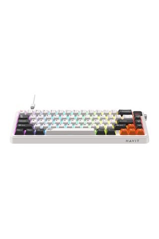 Havit Gamenote Kb932l Pro-tur Rgb Mekanik Oyuncu Klavyesi, Üç Modlu Bağlantı, Bt5.3, 2.4ghz, Kablolu