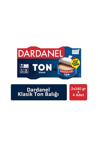 Dardanel Klasik Ton Balığı 4'lü 2 x 140 G