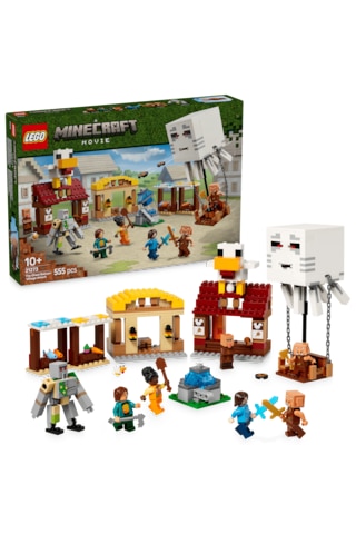 LEGO® Minecraft® Hortlak Balon Köy Saldırısı 21273 - 10 Yaş ve Üzeri Çocuklar için Yaratıcı Oyuncak Yapım Seti (555 Parça)