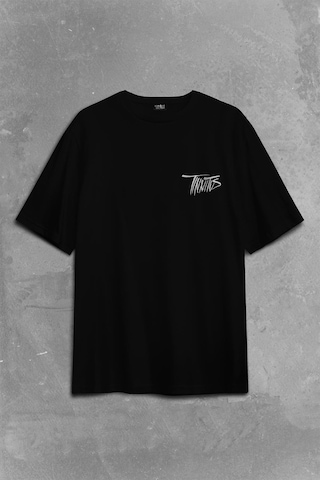 Zeroh Tinnitus Music Albüm Sırt Ön Baskılı Oversize Tişört Unisex T-shirt 001