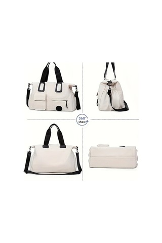 Sandwich Motion003 Kahverengi Renk, Kadın Erkek Uygun, Şık Seyahat Çantası, Çok Fonksiyonlu, Büyük Kapasiteli, İç Dış Cepli, Kahverengi