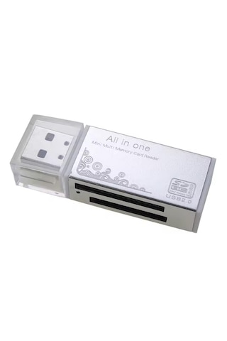 6070 Usb Çoklu Kart Okuyucu Sd Micro Mmc Ms Microsd Sdhc Hafıza Kartı Adaptörü