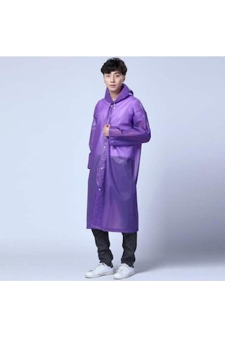 Marlux Unisex Mor Yağmurluk
