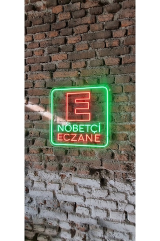 Nöbetçi Eczane Yazısı Neon Led Aydınlatma