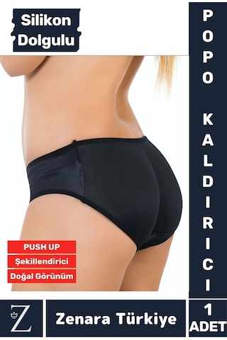 Özel Üretim İz İç Göstermez Push Up Kaymaz Popo Kaldıran Şekillendiren Destekleyici Dolgulu Korse Siyah