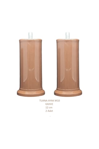 Tuana Ayak 12 cm M10 Cıvatalı Kahve (2 Adet)