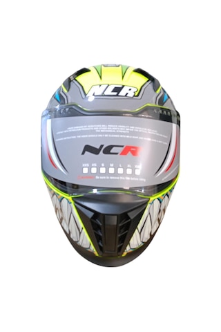 Ncr Kapalı Visörlü M69 Ece22-06 Belgeli Kapalı Kask Sarı