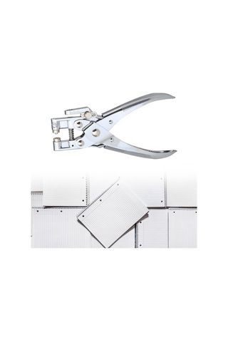 Pazly Suntek Punk Pul Pensier İzleme Metal Grommet Eyel Del Bantları 16.5x10cm Js Gümüş