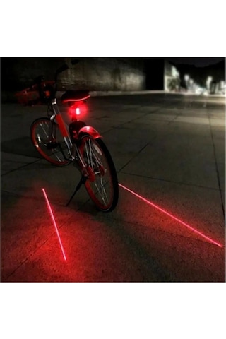 Mobee Lazer Şeritli 7 Fonksiyon 5 Ledli Stop Bisiklet Lamba