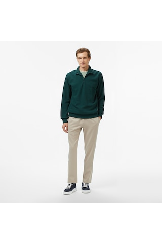 Nautica Erkek Yeşil Classic Fit Sweatshirt Düz K57092t Yeşil