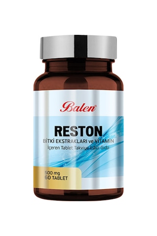 Balen Reston Bitki Ekstrat Ve Vitamin Içeren Tablet 500Mg 60 Balen Reston Bitki Ekstrat Ve Vitamin Içeren Tablet 500Mg 60