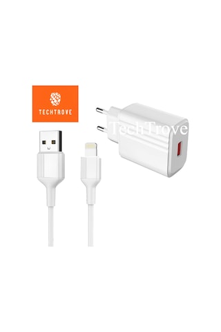 Usb-lightning 20 W Hızlı Şarj Adaptörü Ve Kablosu İphone Samsung Xiaomi Huawei İle Uyumludur