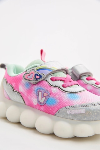Vicco Kız Çocuk Gümüş Işıklı Balloon Sneaker Gümüş