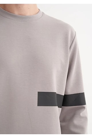 Cazador Dynamic Regular Fit Pamuk Karışımlı Scuba Sweatshirt Gri