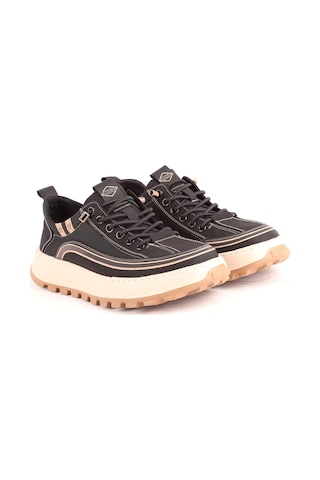 Guja 26y514 Erkek Tekstil Lastikli Kalın Taban Sneaker Ayakkabı Siyah