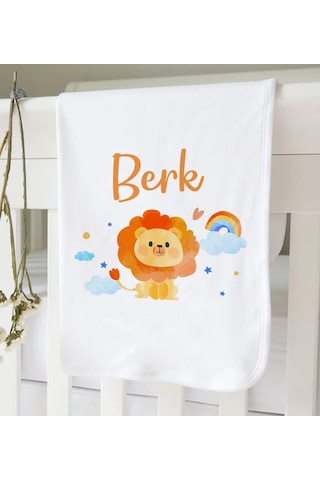 Bk Kids Kişiye Özel İsimli 5 Parça Beyaz Bebek Body Zıbın Ve Battaniye Hediye Seti, Yeni Doğan Bebek Giyim Hediyesi-7 Beyaz