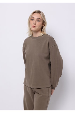 Colin's Colins Regular Fit Yuvarlak Yaka Düz Kadın Bej Sweatshirt Cl1076453 Q1.v2 Lbr Light Brown