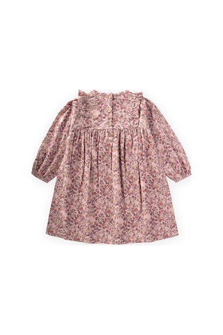 Elbise 2-8 Yaş Pudra Pembe Pudra Pembe