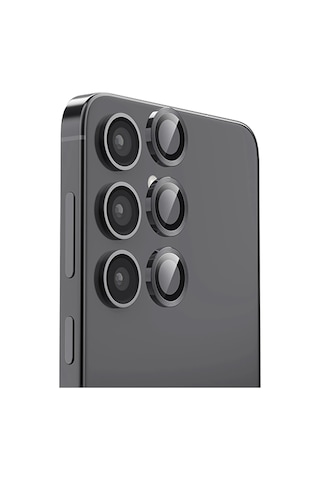 Newface - 248 - Galaxy Uyumlu S25 Raze Metal Kamera Lens - Glblseme - - Siyah Sıyah