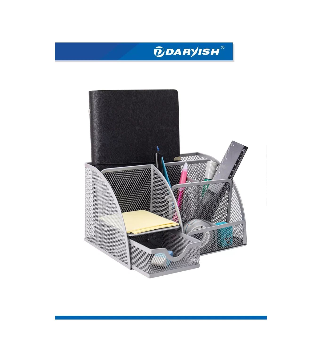 Darvish Tm Masa Üstü Metal Ofis Düzenleyici Standı 235351377 Gri