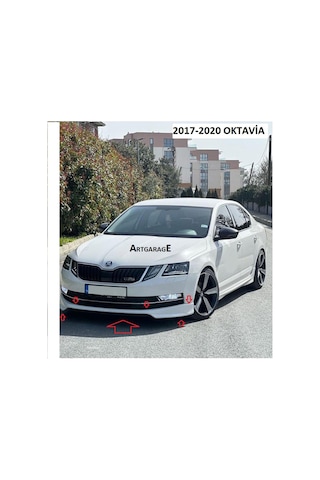 Skoda Octavia 2017-2020 Ön Tanpon Eki-fiberglass-boyasız