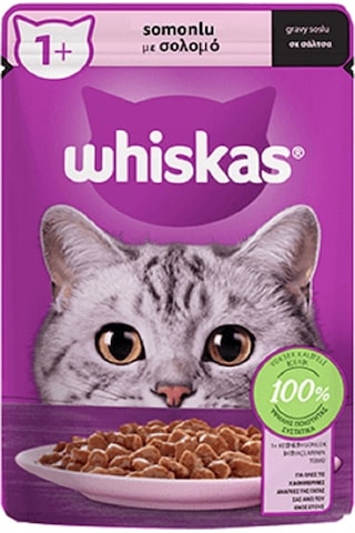 Whiskas Pouch Somonlu Yaş Kedi Maması 85 Gr X 28 Adet