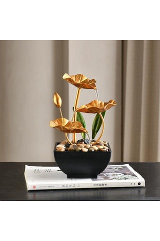 Hangfox Demir Sanat Masaüstü Su Dekorasyonu - Ofis Ve Ev İçin Zenginleyici, Kolay Kurulum, Özel Hediye Seçeneği