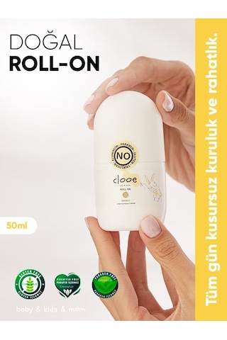 Clooe Unisex Clooe Lekesiz Fresh Gözenek Kapatmaz Ter Kokusu Önleyici Doğal Roll-On 50 ML