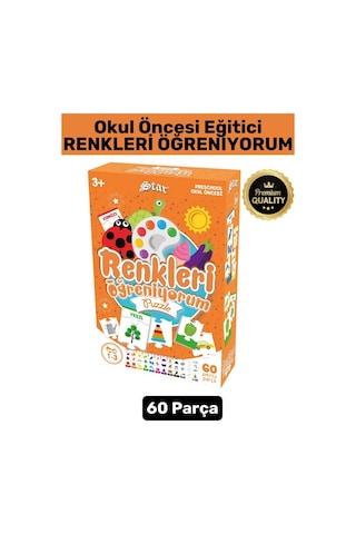 Preschool Eğitici Öğretici Görsel Algı Geliştirici Okul Öncesi Eğlenceli Puzzle-renkleri Öğreniyorum