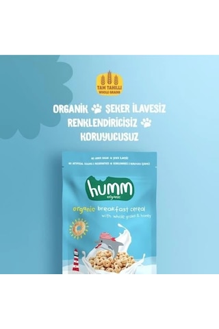Mey İthalat Humm Organik Tam Tahıllı Ve Ballı Kahvaltılık Gevrek 80 Gr