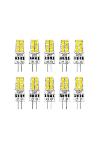 10 Adet G4 Led Ampul, Ac/dc 12v-24v 3w, 20 Led 360 Işın Açısı, 30w Halojen Ampulün Yerini Alır, 2835smd - Kaiyi Diğer