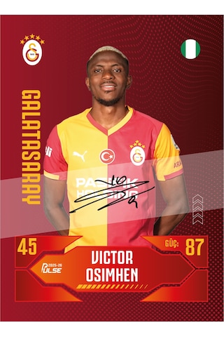 Galatasaray - Pulse Futbolcu Kartları 2025/26 - Paket