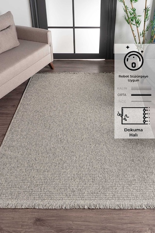 Konfor Vlora 4766 Jüt Hasır Bukle Örme Kilim