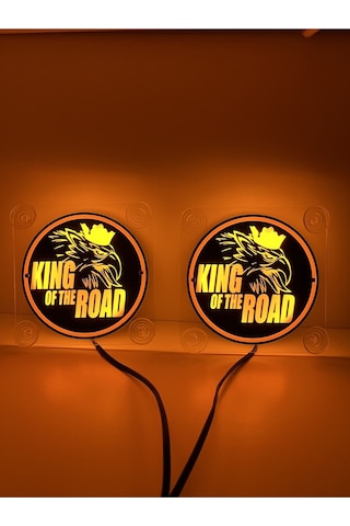 Ahmet Otomotiv King Of The Road Cam Önü Logo Tabela 12volt