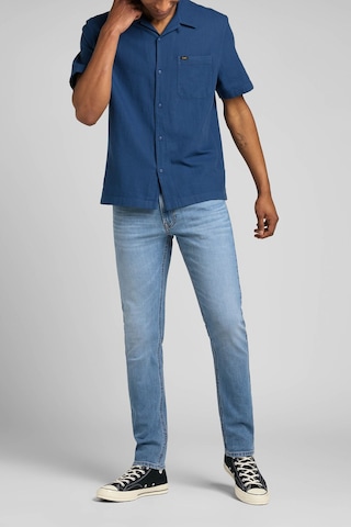 Lee Luke Slim Fit Dar Kesim Normal Bel Mavi Esnek Jean Kot Pantolon Fresh Mid Worn İn