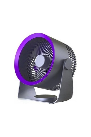 Masa Fanı, Şarj Edilebilir Fan, Taşınabilir Hava Sirkülasyon Fanı, Gri 1246 Gri