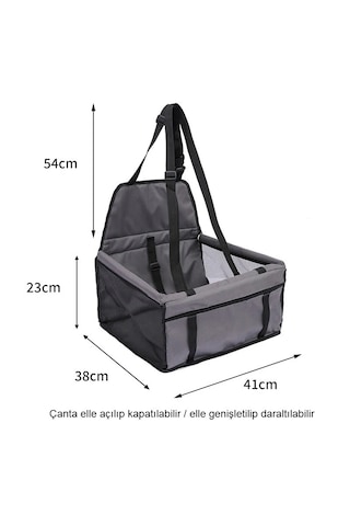 Evcil Hayvan Araba Koltuğu Katlanabilir Nefes Alabilir El İle Motorla Taşınabilir Kedi Köpek Koltuğu