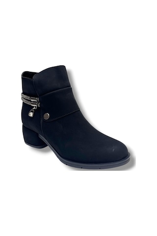 Erbay 508-26 Yağlı Deri Trend Fashion Kadın Bot Siyah