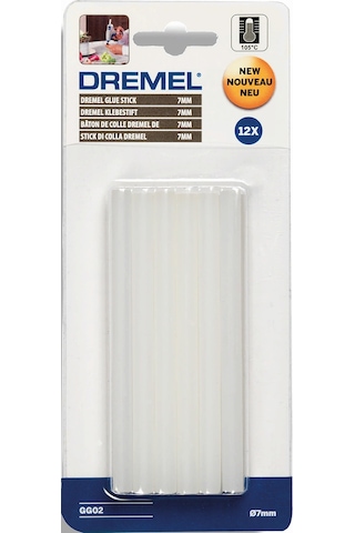 Dremel 7 Mm  Çok Amaçlı Düşük Sıcaklık Tutkal Çubukları (Gg02) 12'Li - 2615GG02JA