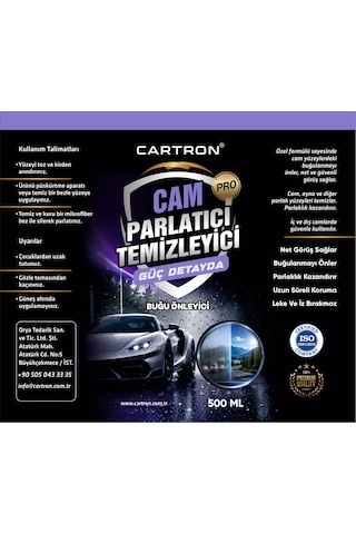 Cartron Cam Temizleyici Ve Parlatıcı 500ml