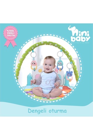 Erdem Piyanolu Oyun Halısı Er-111 Çok Renkli