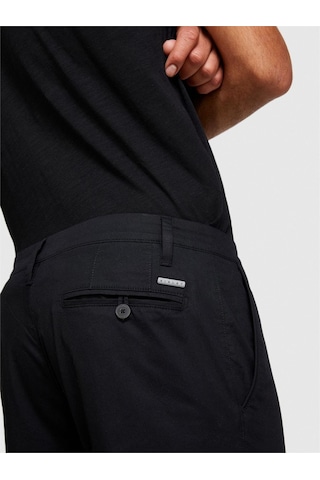 Sisley Pamuk Karışımlı Slim Fit Chino Pantolon Erkek Siyah Pantolon - 324p4teqsf02e